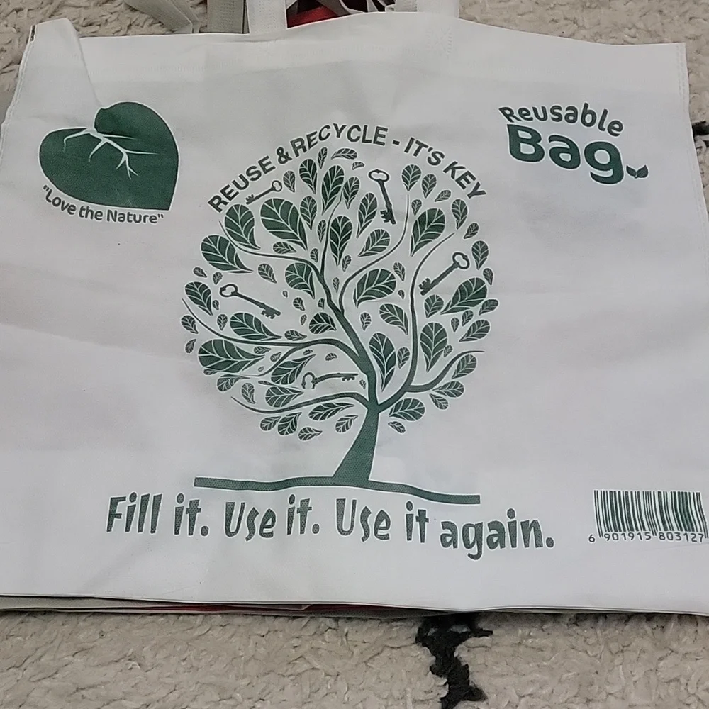 25 pcs Reusable Shopping Bags, Storage Bags, From variety stores
